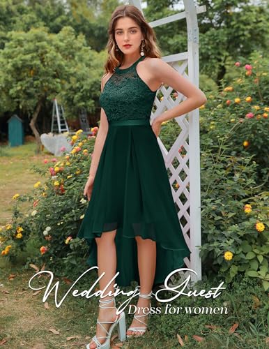 Wedtrend Women's Formal Dresses Halter Bridesmaid Dresses Cocktail Dress High Low Prom Dress4