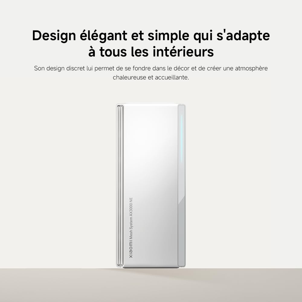 Routeur WiFi6 AX3000 - Port Gigabit, Mesh WiFi, Connexion Stable pour Maison & Bureau