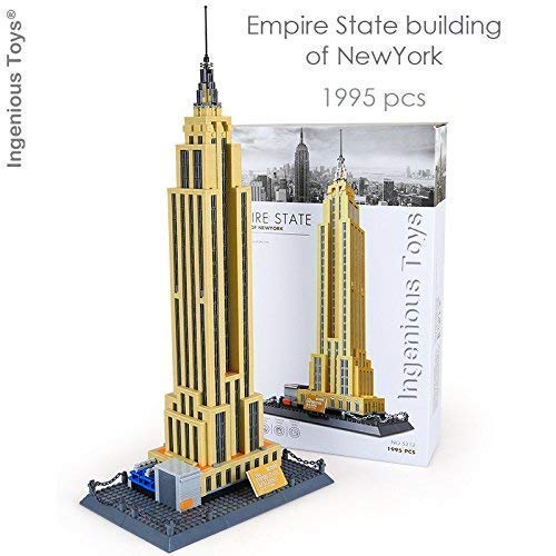 Ingenious Toys Geniale Spielsachen Architektur Empire State Building Modell / 1995pcs Bauklötze Baukasten #E212