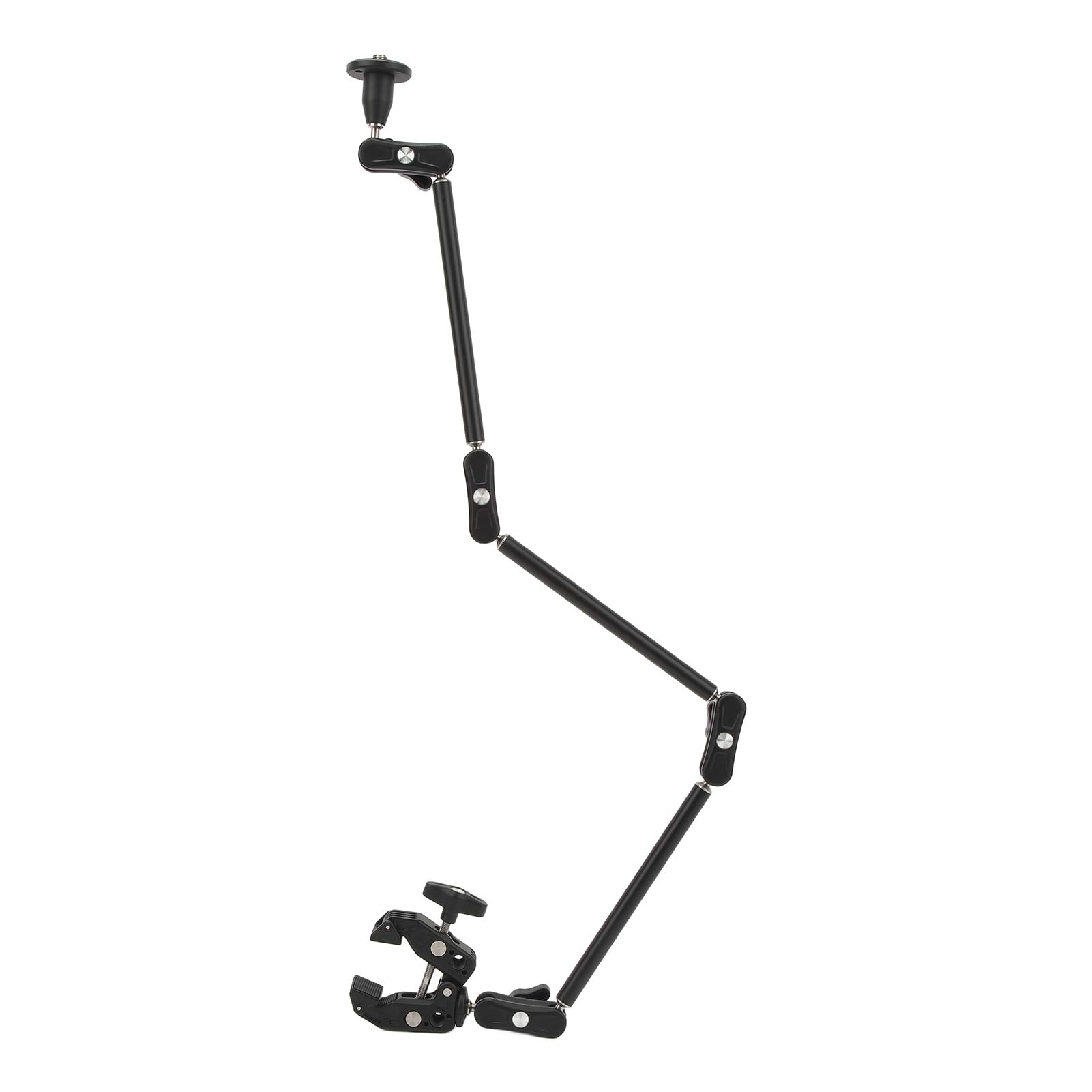 Braccio di Attrito Articolato Regolabile con Gomma Antiscivolo per Fotocamere DSLR, Mini Fotocamere e Altro in Acciaio Inossidabile 1/4 3/8 Pollici