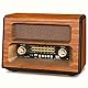 PRUNUS J-199 Retro Radio Bluetooth, AM/FM/SW Nostalgie Radio mit 3-Wege-Stromversorgung - Akku, Batterie oder Steckdose, unterstützt USB/TF