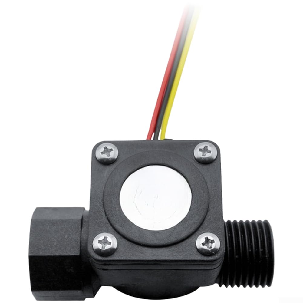 Débitmètre d'eau industriel en nylon avec turbine de 1 à 30 l/min, capteur de pression 1,75 MPa avec signal d'impulsion de sortie pour chauffe-eau et applications à vapeur