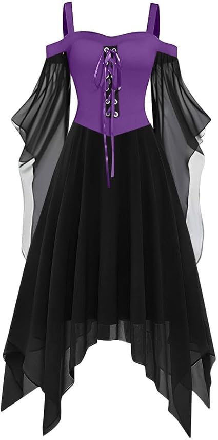 OIOLOYJM Sexy Plus Size Halloween Costumes Woman 2025 Witch Costume Women Vampire Gothic Corset Renaissance Dresses Clothes