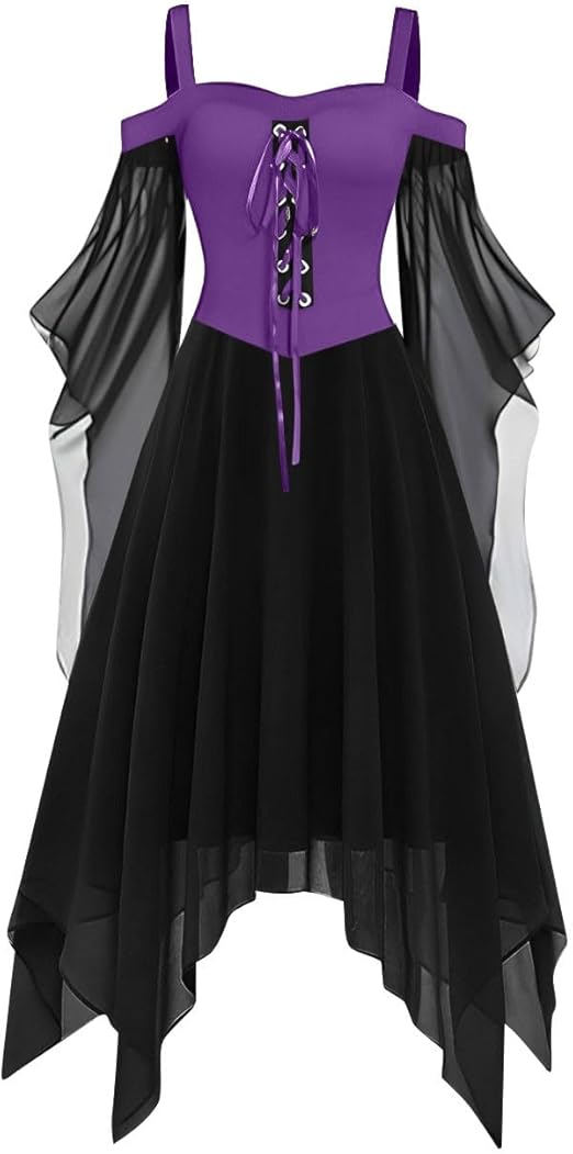 OIOLOYJM Sexy Plus Size Halloween Costumes Woman 2025 Witch Costume Women Vampire Gothic Corset Renaissance Dresses Clothes