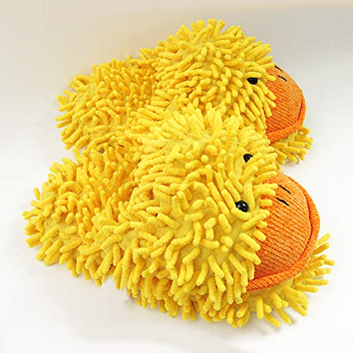 Aroma Home Aromahome Fuzzy Friends Yellow Ducky Duck Womens Adult Slippers3
