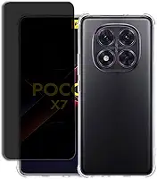 Kit Capa Anti Quedas para Xiaomi Poco X7 + Película Protetora Privacidade