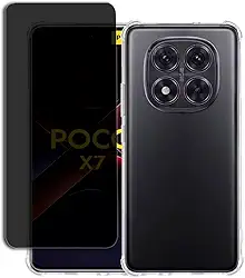 Kit Capa Anti Quedas para Xiaomi Poco X7 + Película Protetora Privacidade
