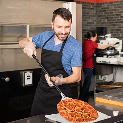 Foto von BEZORR Pizzaschieber, 7 Zoll Harteloxierte-pizzaschaufel, Perforierter-Pizzaschieber 52cm abnehmbarem Metallgriff für Hausgemachtes-Brotliebhaber