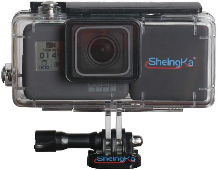 Protective Dive Waterproof Underwater Swimming Protective Housing Case+Replacement Battery Compatible for Gopro Hero5 Hero6 Hero2018on Sport Camera ZHRong