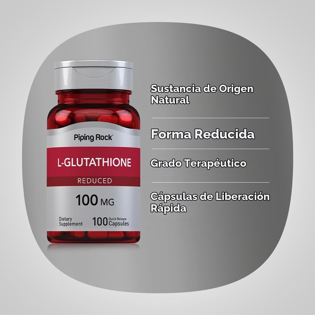 l glutathione para que sirve L-Glutathione (Glutation) 100 mg 100 caps Salud y Cuidado Personal Trying these Manyo glutathione