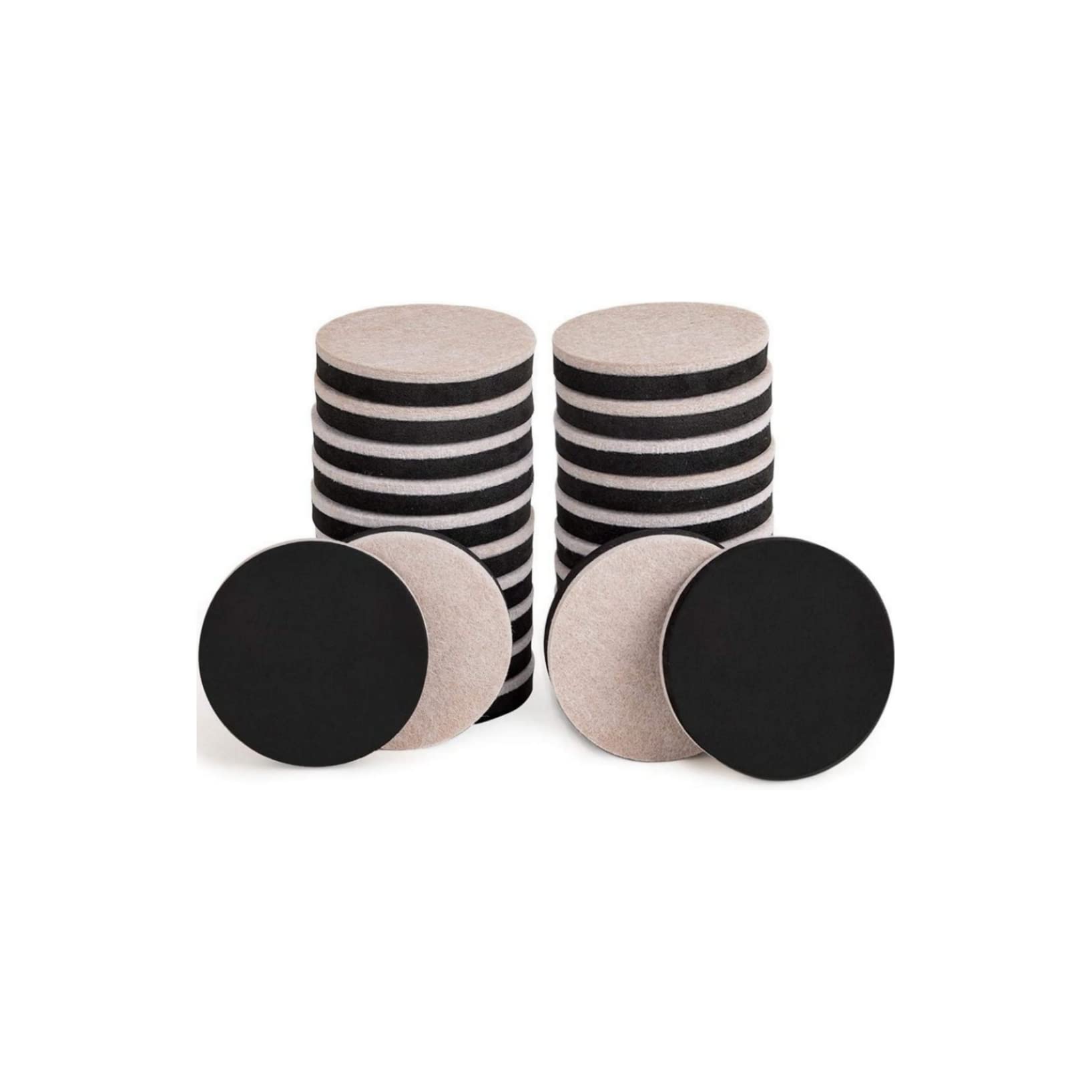 16 Pcs Felt Furniture Sliders for Hardwood Floors Reusable Furniture Moving Pads, Heavy Duty Furniture Movers Sliders, Felt Sliders Furniture Pads for Hardwood Floors and All Hard Surfaces (2.5in)