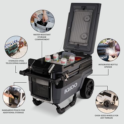 Image of Igloo Trailmate Journey 70Qt Wheeled Cooler | Insulated Hard Shell Ice Chest