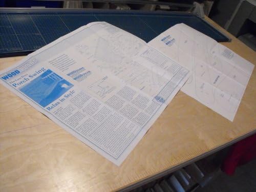 A Full Size Woodworking Pattern and Instructions to Build a Lazy Days Porch Swing