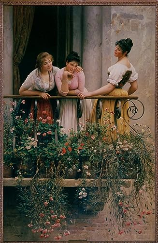 Tableau Toile Eugen Von Blaas SERENDIPITP Salon Élégant Affiches d'Art Peinture Décorative