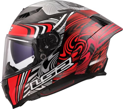 LS2, Casco Moto Integral DRAGON ENTHUM Red, XS