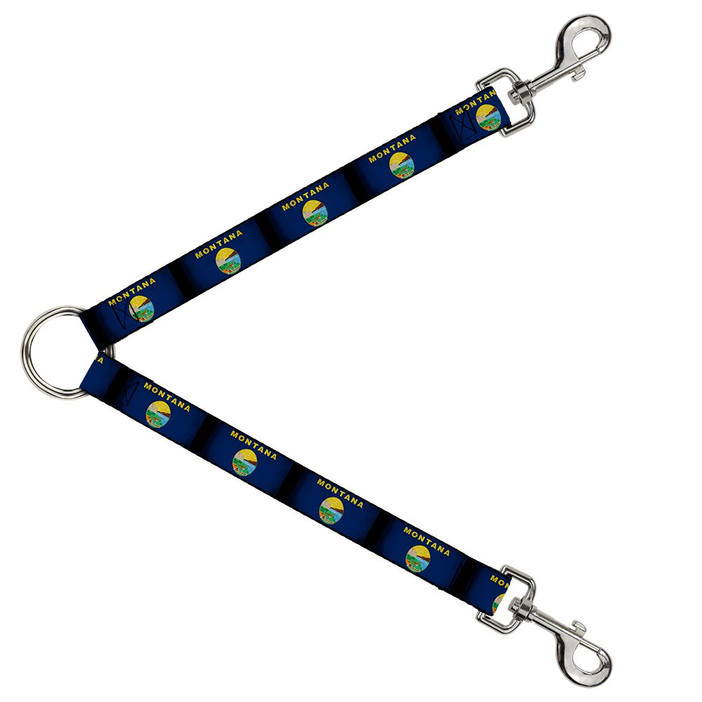 Buckle-Down DLS-W33907 Montana Flags2 correa para perro resistente