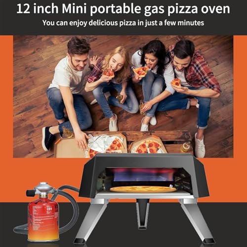 Forno professionale per pizza, da 30,5 cm, con pietra per pizza, per casa, ristorante, cortile, campeggio