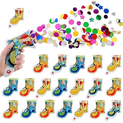 20 Piezas Cañón Confeti, Lanzador de Confeti Cañones Serpentinas Biodegradable Fiesta Cumpleaños Boda Hora Loca | Ya disponible en tu tienda friki favorita! En mundofriki.es! 20 Piezas Cañón Confeti, Lanzador de Confeti Cañones Serpentinas Biodegradable Fiesta Cumpleaños Boda Hora Loca | Ya disponible en tu tienda friki favorita! En mundofriki.es!