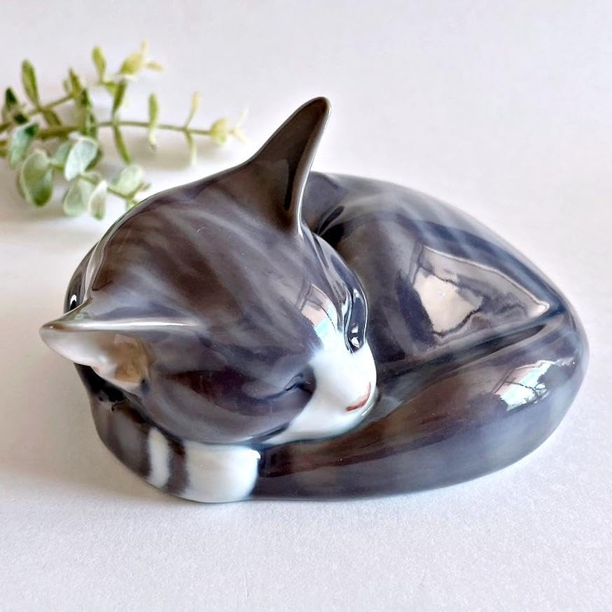 Amazon.co.jp: ロイヤルコペンハーゲン 猫 フィギュリン 置物 ホビー 
