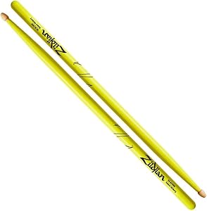 Sticks Drum Zildjian 5A Acorn Neon Yellow Drumstick