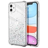 ULAK Compatible with iPhone 11 Clear Glitter Case, Sparkly Bling Stars Shockproof Protective Phone...
