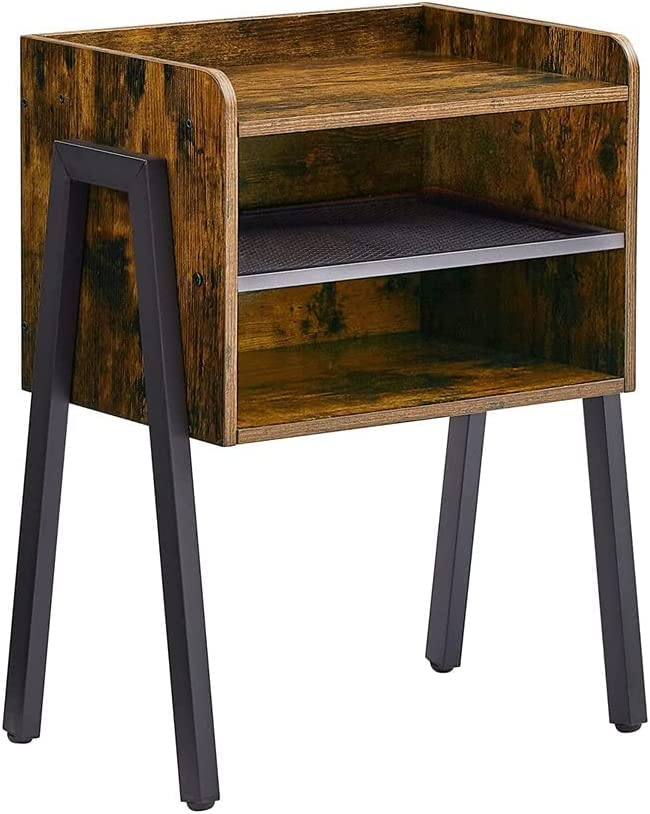 Table de chevet LiChA pour en finir avec le désordre grâce au rangement 2 niveaux