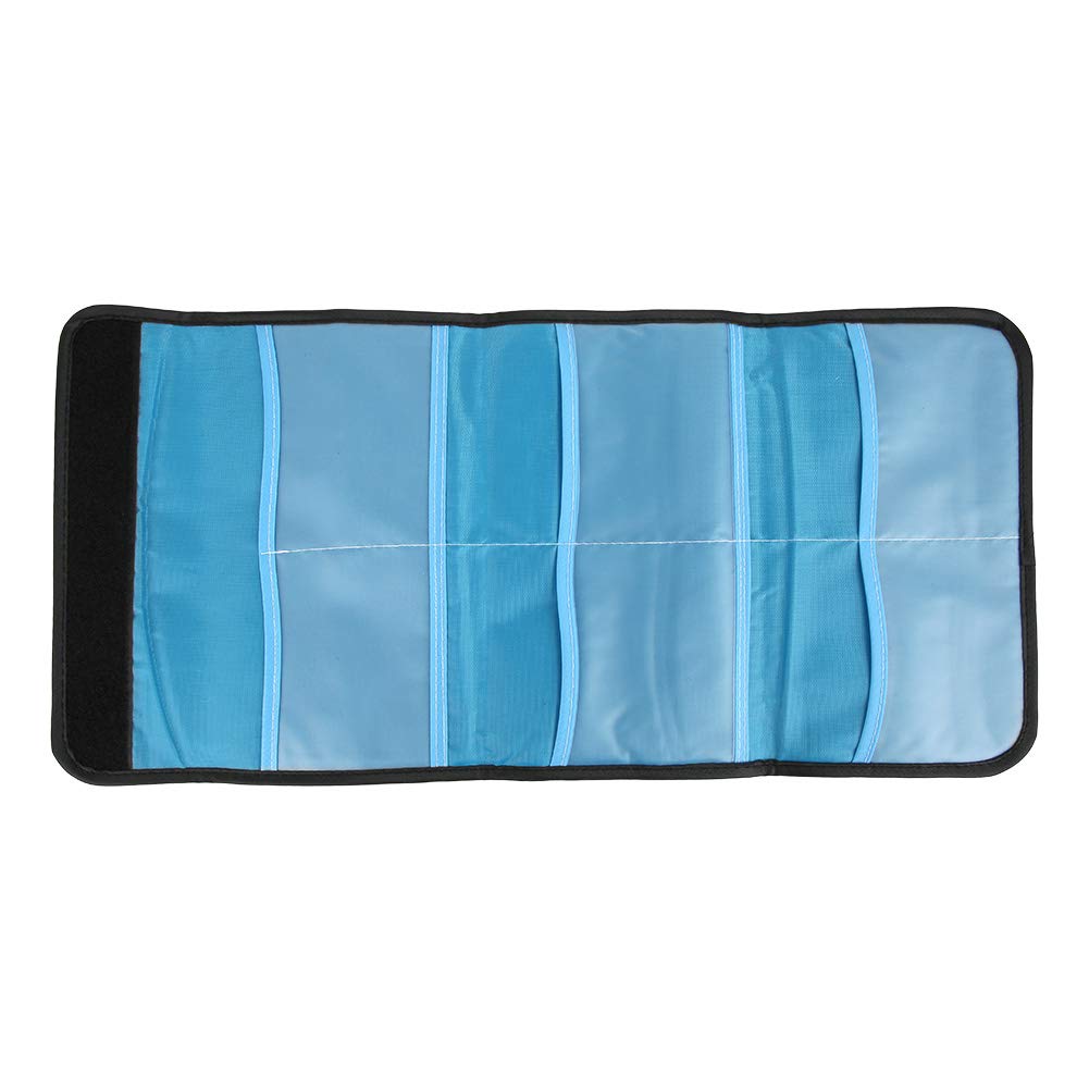 Lens Filter Case, 6 Pockets, Carrying Case for Camera Lens Filter, Nylon, Shockproof Storage Bag for Round or Square Filters