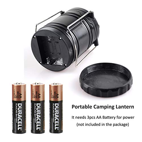 Gioyonil Led Camping Lantern Lamp, 2 Pack Portable Battery Powered Collapsible Tent Lights Pop Up Flashlight Survival Kits For Hurricane Storm, Home Emergency, Power Outage, Hiking #TOP4