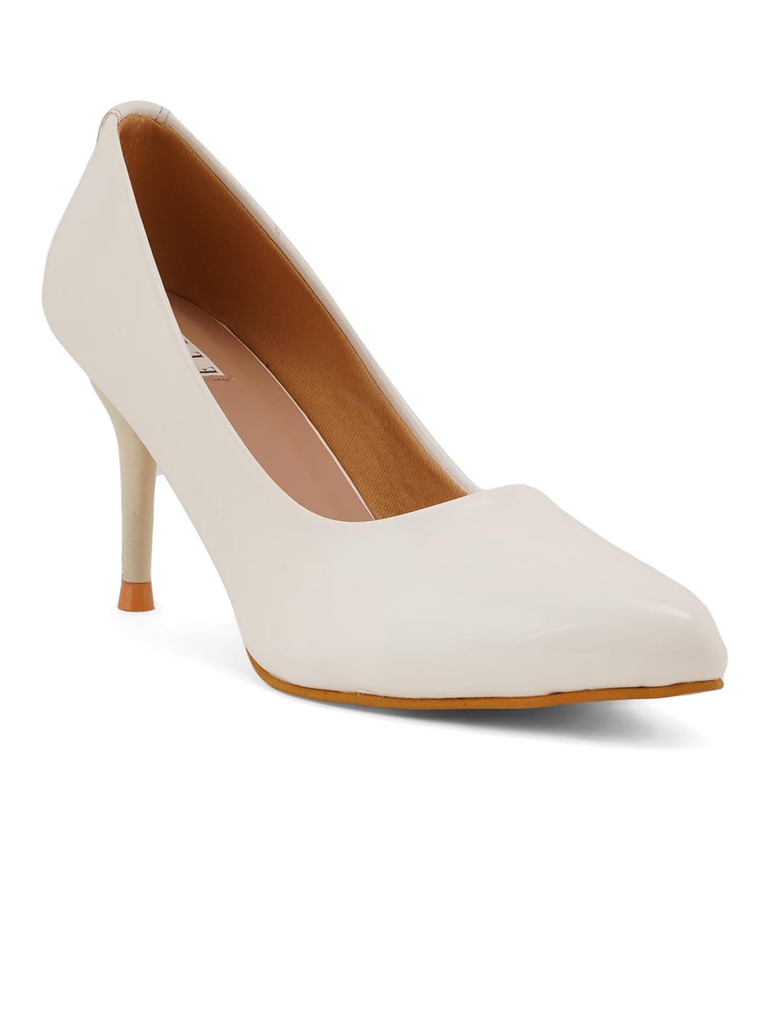 Women's Solid Stiletto Heel Slip-On Pumps