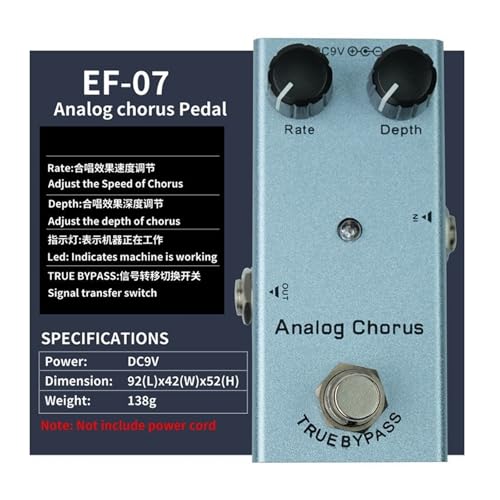 コンパクトギターエフェクタープロセッサシングルタイプ 9V エレクトリックエフェクトペダル楽器アクセサリー耐久性のある小型ペダル