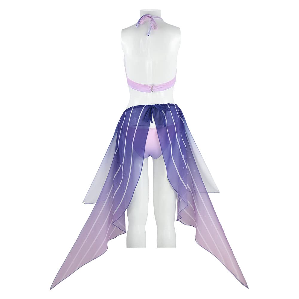 Sangonomiya Kokomi Cosplay Swimsuit, Game Genshin Impact Bathing Suit One-Piece Swimwear(M, Sangonomiya Kokomi)
