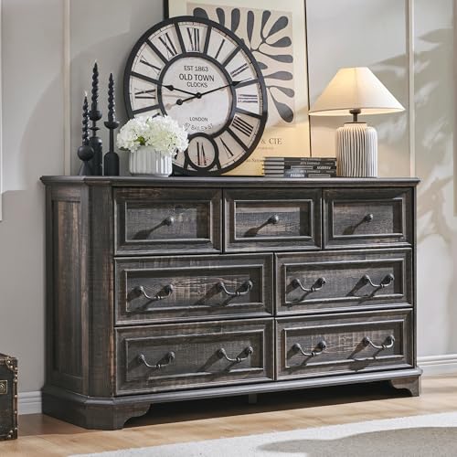 T4TREAM Farmhouse 7 Drawers Dresser for Bedroom, 54