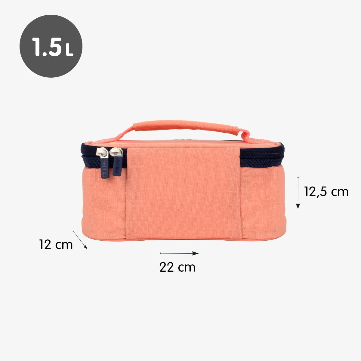 Borsa Termica Piccola MILAN Melt | Con Contenitore 1,5 Litri Rosa, Nuova