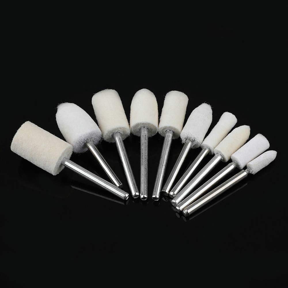 Polishing Buffing Wheels - 100 Pcs Wool Felt Pads -6 Polishing Buffing Wheels - 100 Pcs Wool Felt Pads -6
