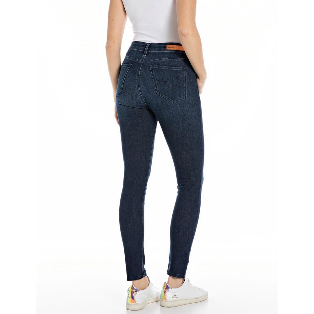 Replay Damen Jeans Luzien Skinny-Fit mit Power Stretch