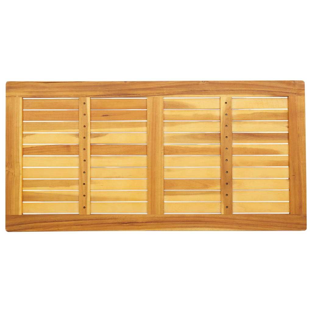 Piano da tavolo Öl-Natur in legno di acacia massiccio, 110 x 55 x 2 cm, resistente alle intemperie, robusto, per interni ed esterni, come piano di lavoro, mobile di ricambio, accessorio fai da