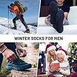 SIMIYA Merino Wool Socks for Men, Winter Thick Hiking Socks, Thermal Breathable Crew Mens Sock for Outdoor Sports, 5 Pairs, UK 7-11 - Image 6