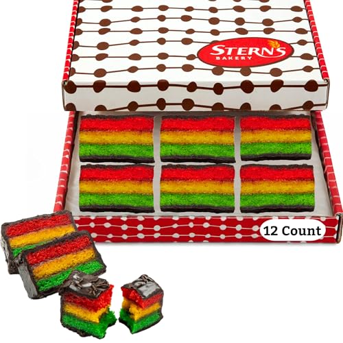 Rainbow Cookies [12 Count] — Thanksgiving Gifts, Petit Fours |