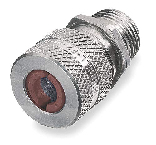 CAI - HUBBELL WIRING DEVICE-KELLEMSHubbell Wiring Device-Kellems 2-3/64"L Aluminum Liquid Tight Cord Connector, Brown, 0.50" To 0.63" Cord Dia. Range
