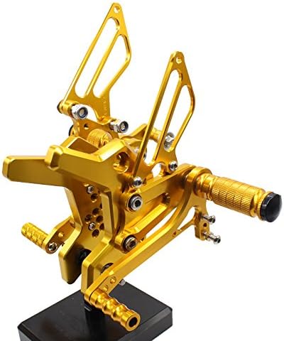 Krace Motorcycle Rearsets Foot Pegs Rear Set Footrests Brake Shift Pedals Fully Adjustable Foot Boards Fit For Kawasaki Z750 2004 2005 2006