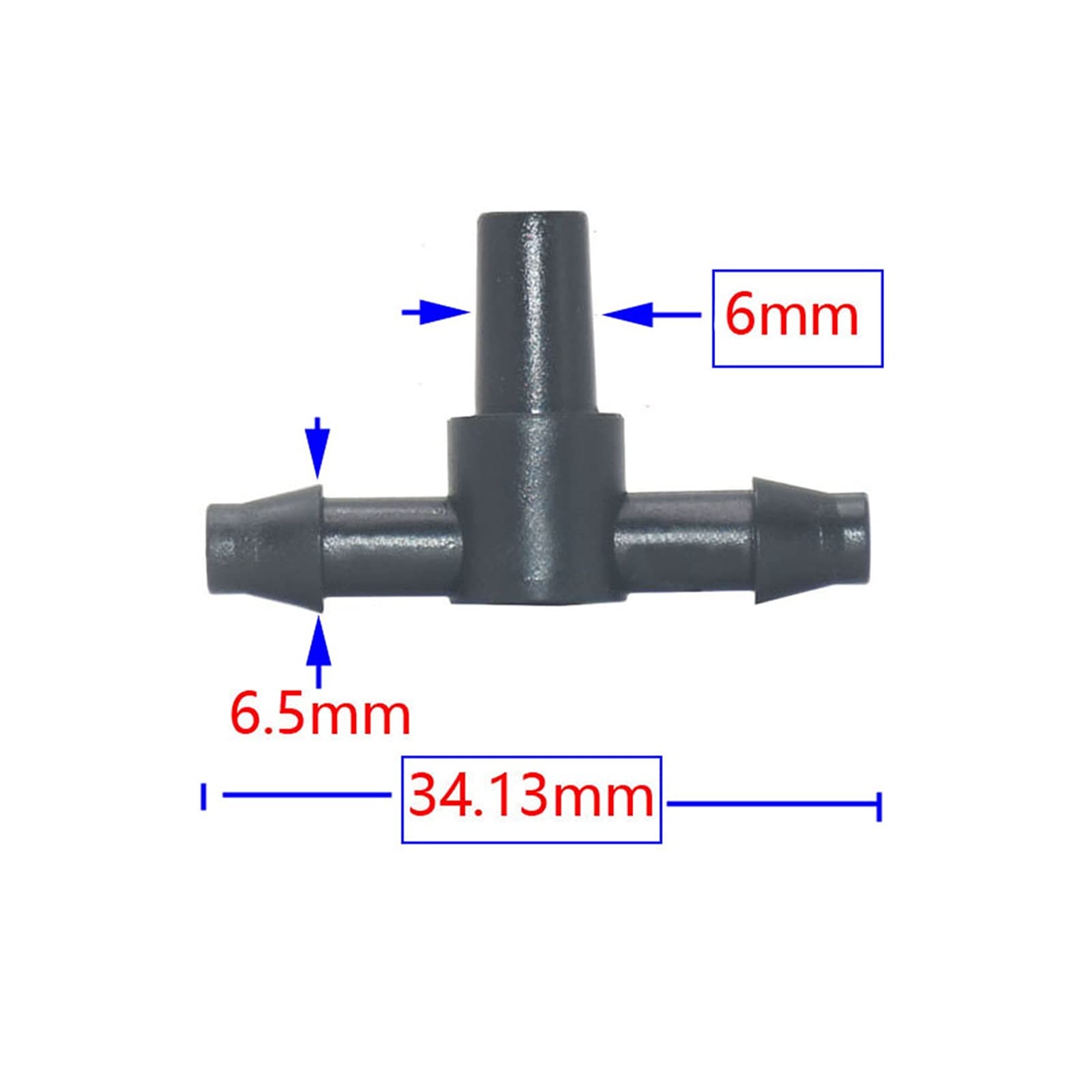 Collegamento dell'Acqua Spray 1000 1/8 1/4 Raccordo a T for Tubo Flessibile 3/5 4/7 mm Ridurre Il Collegamento Irrigazione a Goccia Sistema di irrigazione a Croce Accessori