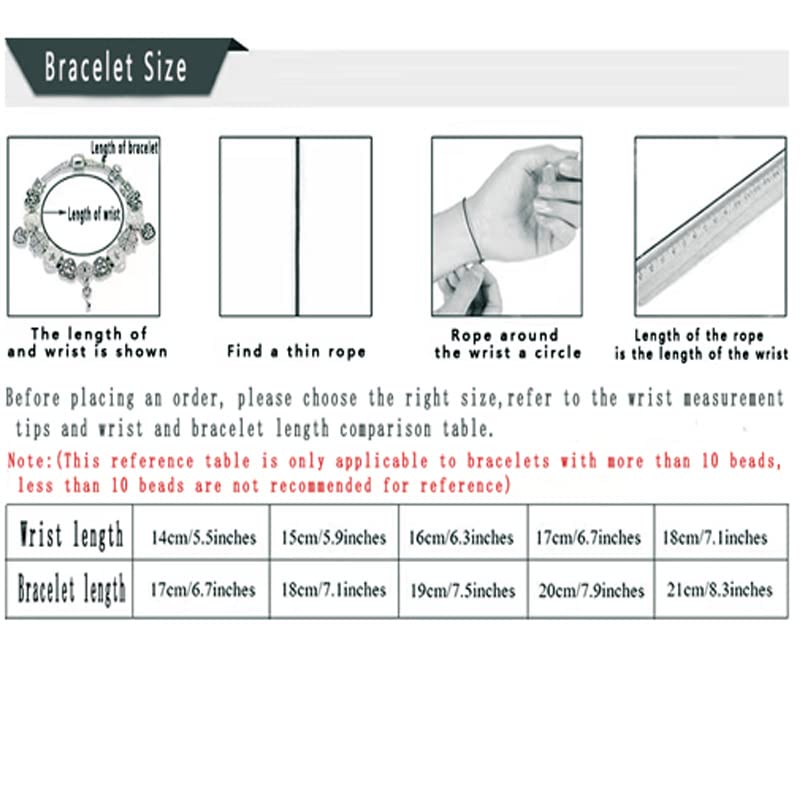 HappyStar 925 Sterling Silver Snake Chain Bracelet Fully compatible with Pandora charms, With Mickey Mouse head Clasp Charm Bracelets Gifts for Teen Women4