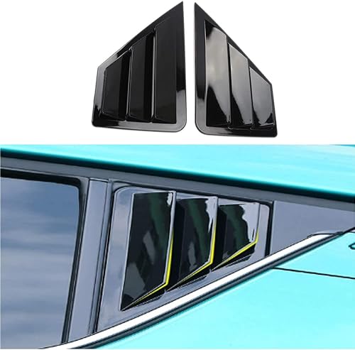 BOYOUS 2 rejillas de ventana lateral trasera de acrilonitrilo butadieno estireno para Toyota C-HR CHR 2018-2022 persianas de ventilación accesorios