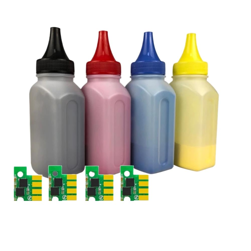 Polvo de Tóner 50g PCS C2325 Compatible with C2325 MC2325 C2425 MC2425 C2535 MC2640(Toner and Chip)