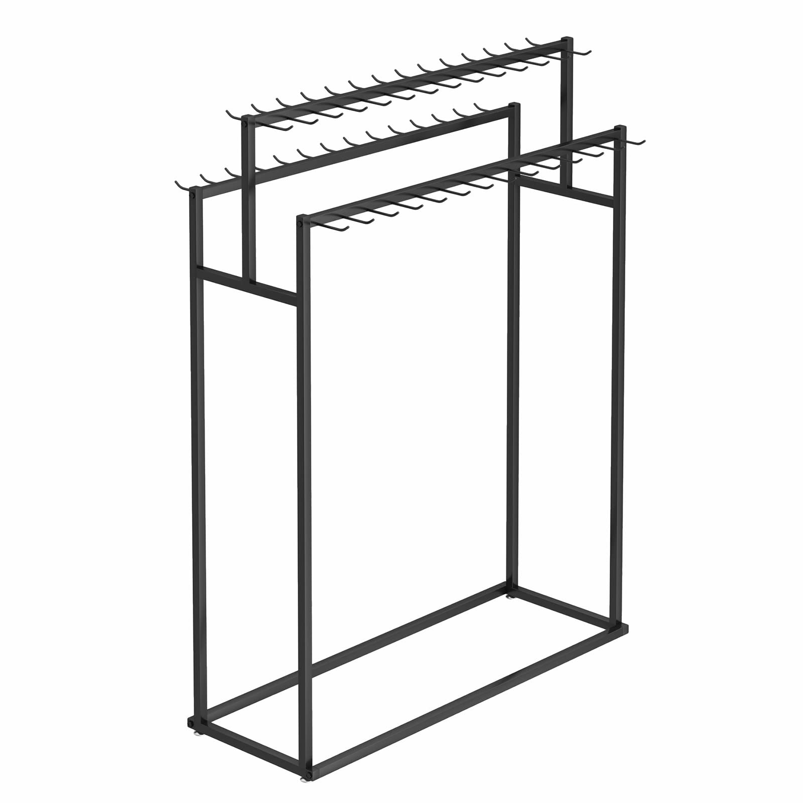 Corbatero Organizador Cinturones Percha Pañuelos De Pie Cinturón de Hombre Expositor, Metal Organizador de Corbatas para el Dormitorio / Tienda / Retail / Negocios, Diseño de Gancho de Doble Cara ( Co
