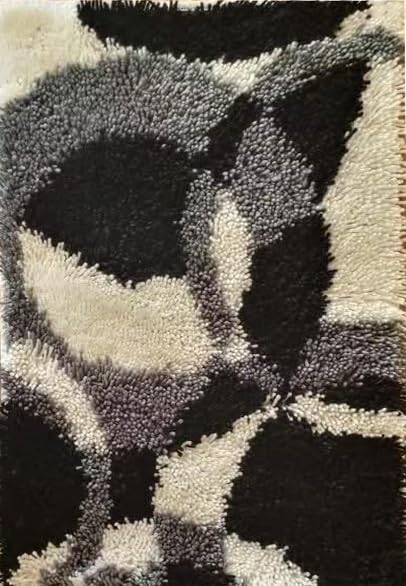 YAKOLECI Latch Hook Kits for Adults, Color Printed Rug Handmade Arts Carpet for Festival Gift Home Decoration 23.6'' X 15.8'' (Endless Circle), (Y-20)