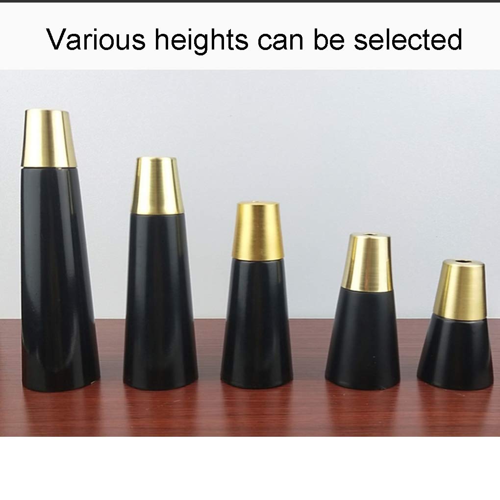 4 piedini di ricambio conici in legno massello, gambe in legno, per mobili da tavolo, per divano, letto, sedia, divano, gambe in legno (8 cm)