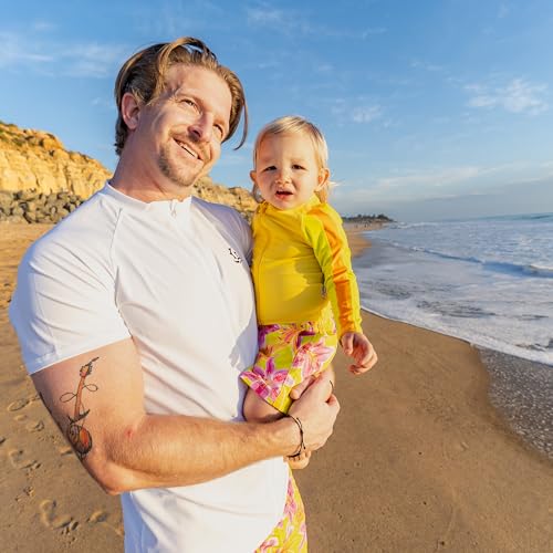 Image of SwimZip Boys' Long Sleeve Rash Guard & Swim Shorts Set - UPF 50+ Sun Protection