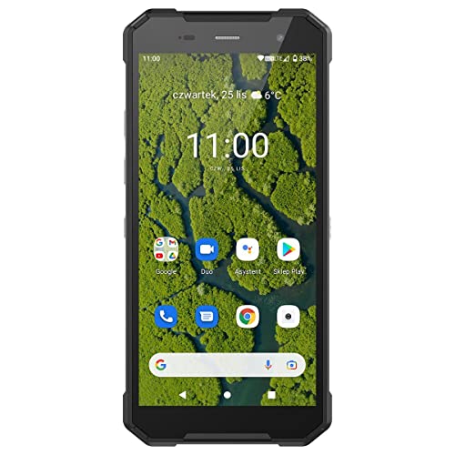 Hammer H Explorer Plus Eco, Smartphone Robusto, Pantalla IPS de 5,7  HD+, 4 GB DE RAM   64 GB de Memoria Interna, USB-C, GPS y A-GPS, Android 11, 5000 mAh, IP69, 13 Mpx, 4G LTE, Doble SIM, Naranja