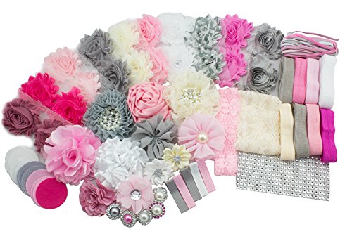 JLIKA Fashion Headband Kit - Baby Shower Games Headband Station Party Supplies
